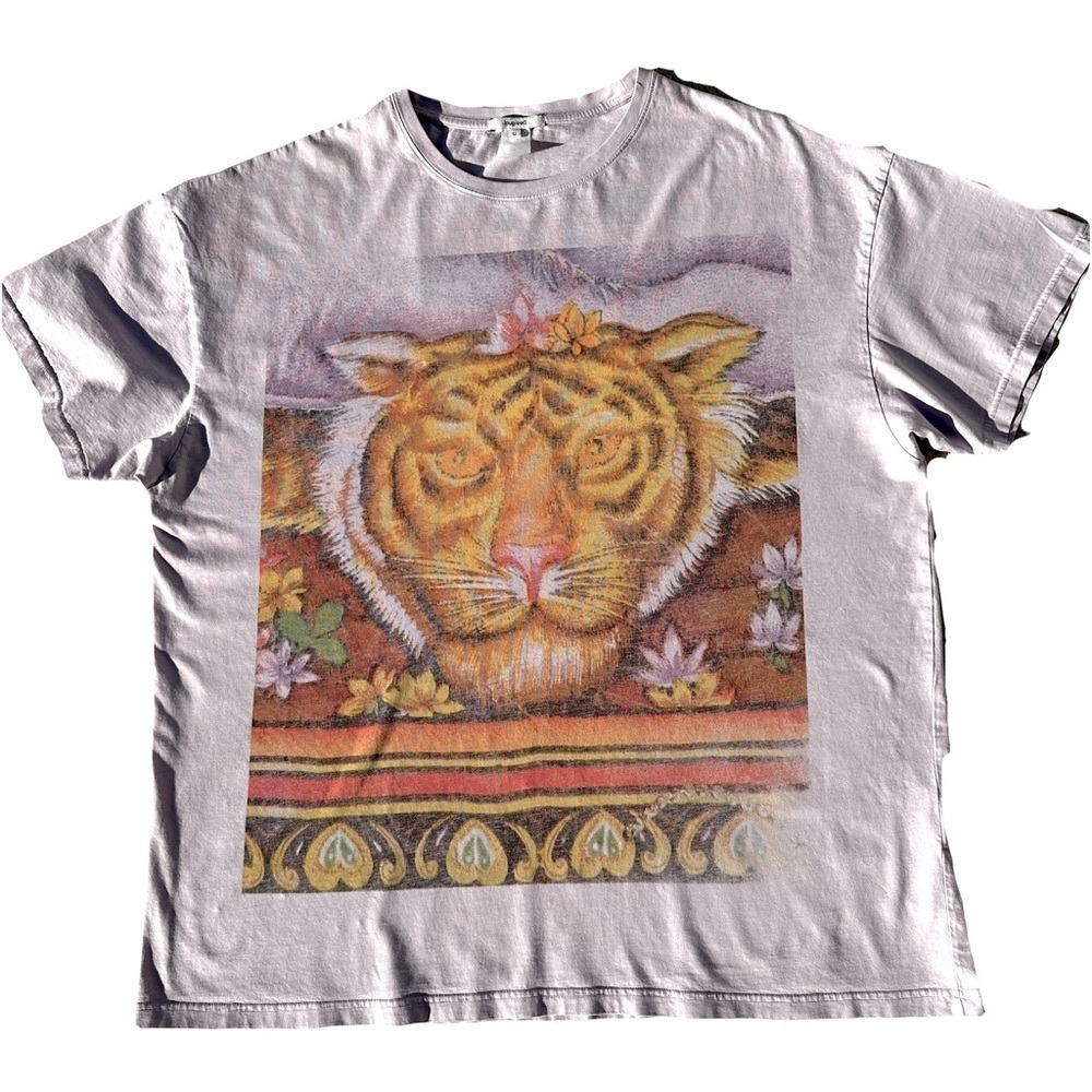 Unisex Desigual Hindu T-Shirt with Tiger Blue/Desigual Men’s/Women’s